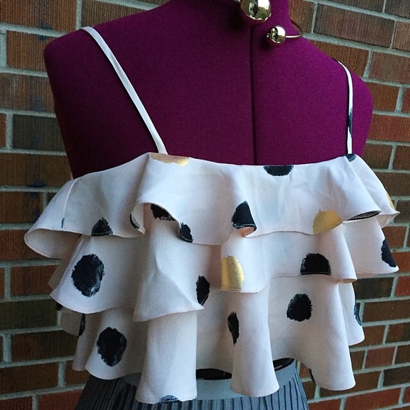 Polka dot crop top - Picture 4 of 9